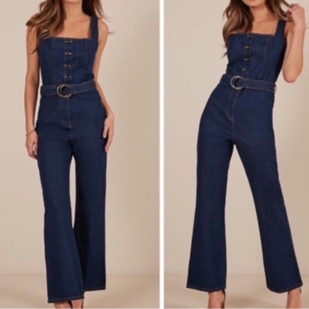 Honey Punch Dark Blue Denim Apparel